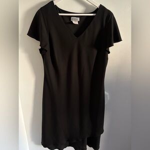 Metaphor Classic Black V-Neck Dress